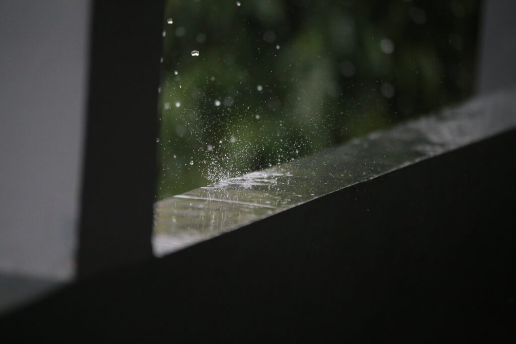 rain on a window